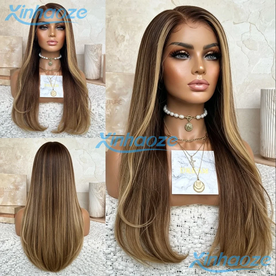 Natural Straight Human Hair Brown Blonde Balayage Human Hair Highlight 13x4/13x6 Lace Front Wigs Pre Plucked 5x5 Silk Top Wigs
Natural Straight Human Hair Brown Blonde Balayage Human Hair Highlight 13x4/13x6 Lace Front Wigs Pre Plucked 5x5 Silk Top Wigs