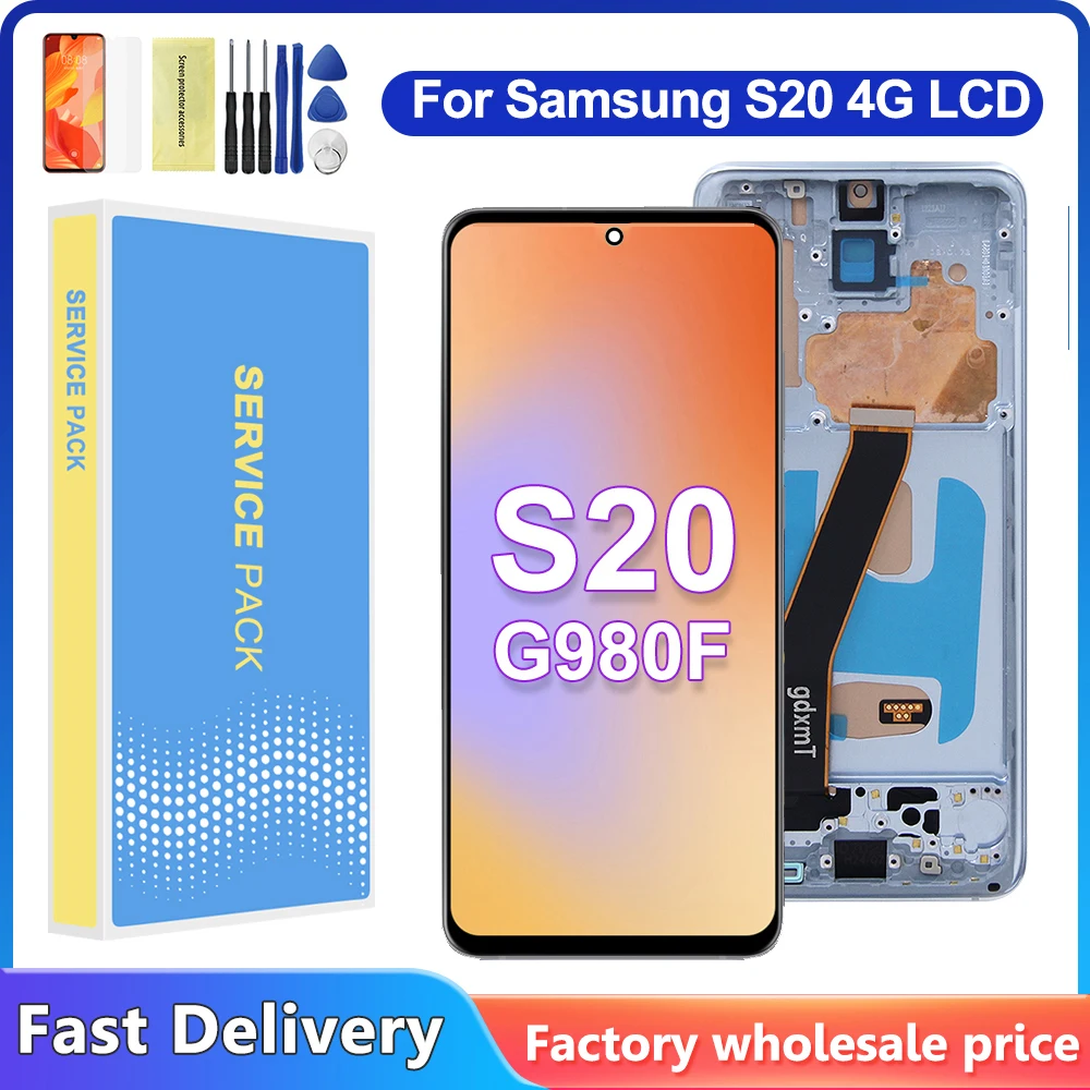 Для Samsung S20 сенсорный экран G980 G980F G980F/DS ЖК-дисплей дигитайзер сенсорного экрана с заменой рамки
Для Samsung S20 сенсорный экран G980 G980F G980F/DS ЖК-дисплей дигитайзер сенсорного экрана с заменой рамки