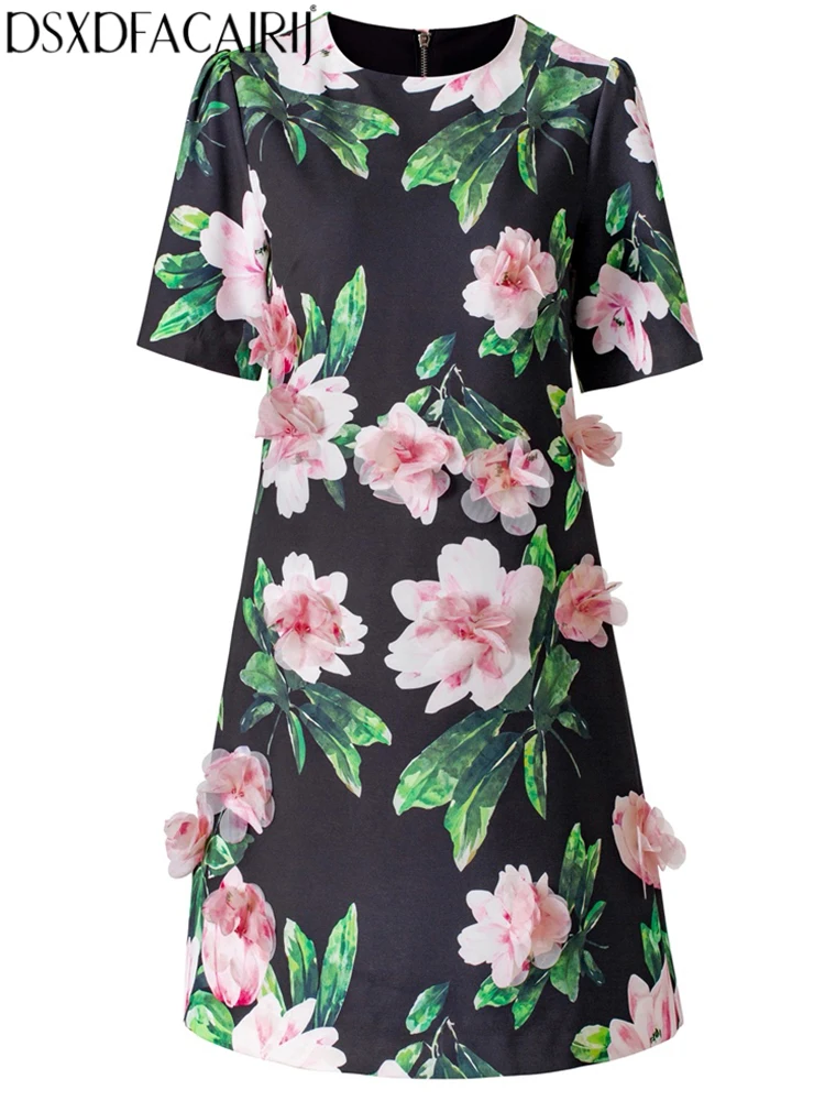 DSFACAIRIJ Women's O-Neck Shot Sleeves Three-dimensional Petal Summer Print High Street Exquisite Mini Dresses
DSFACAIRIJ Women's O-Neck Shot Sleeves Three-dimensional Petal Summer Print High Street Exquisite Mini Dresses