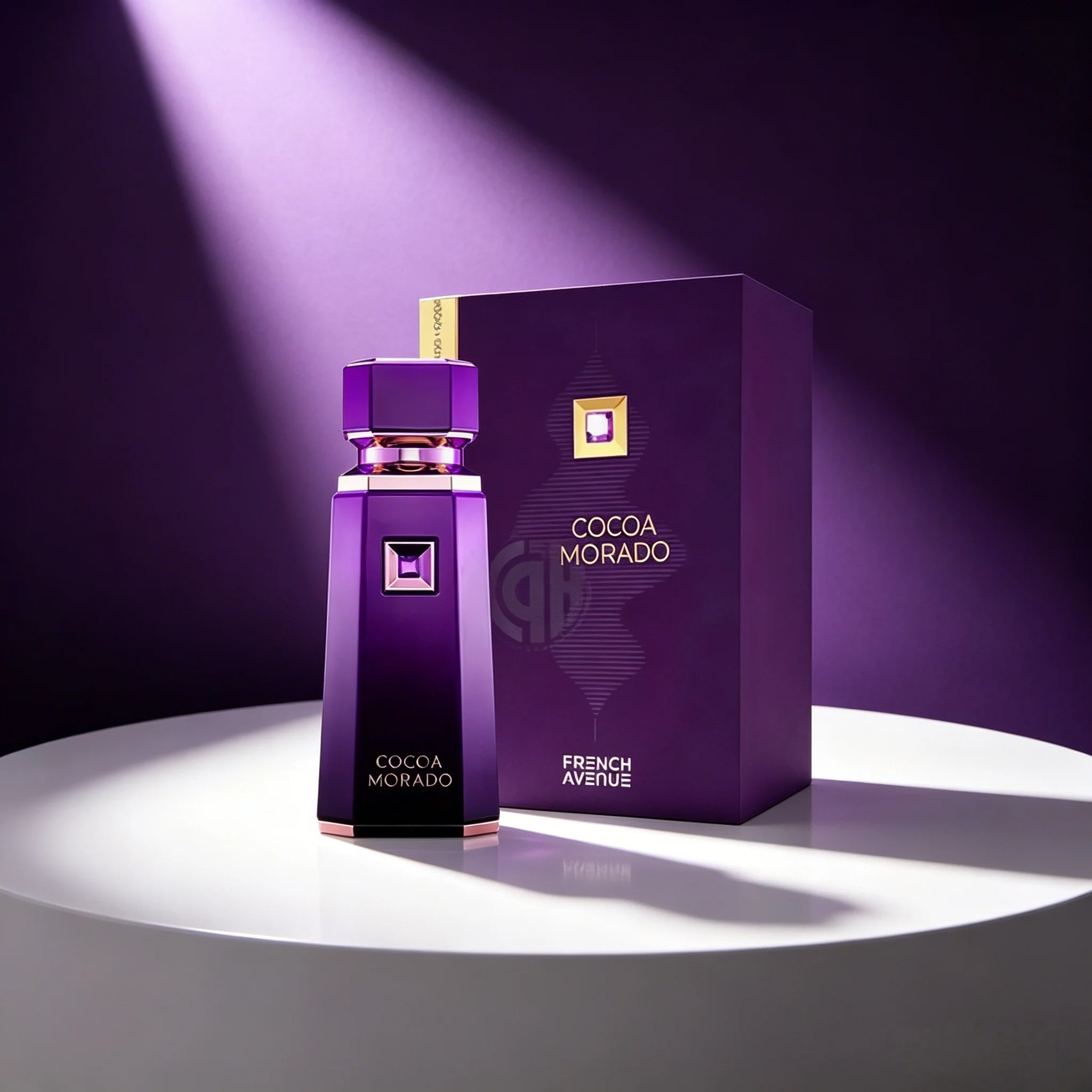 French Avenue Cocoa Morado Unisex Eau de Parfum Rich Warm Chocolate Gourmand Woody Scent Glossy Purple Geometric Bottle Rose Gold Trim Cap Long Lasting Luxurious Night Fragrance Premium Holiday Gift for Men and Women
French Avenue Cocoa Morado Unisex Eau de Parfum Rich Warm Chocolate Gourmand Woody Scent Glossy Purple Geometric Bottle Rose Gold Trim Cap Long Lasting Luxurious Night Fragrance Premium Holiday Gift for Men and Women