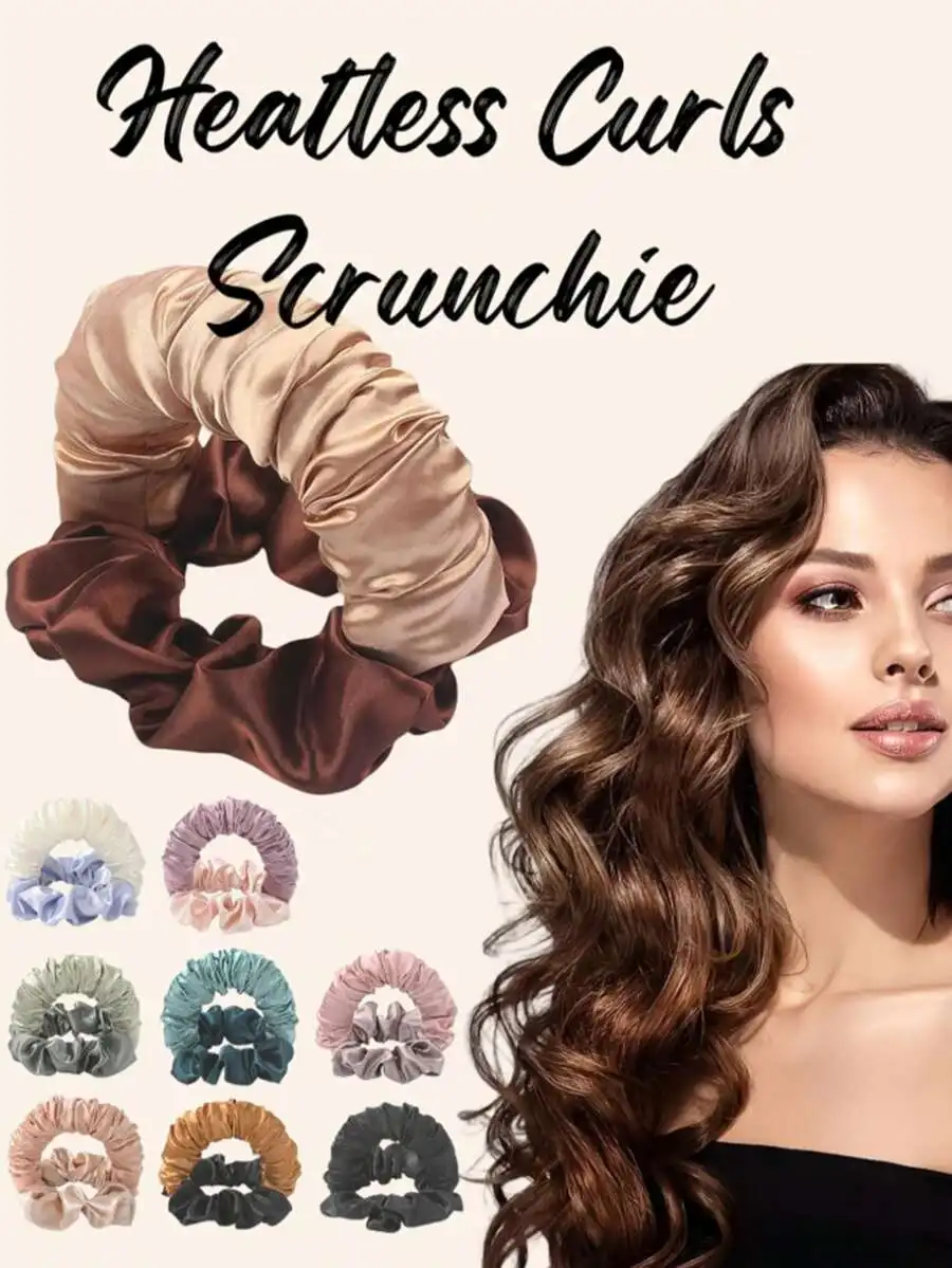 No Heat Curling Hair Scrunchies, Brown Satin No Heat Curler, Can Be Worn While Sleeping, Soft & Comfortable Sleep Scrunchies, Lazy Curler, No Heat Needed To Create Long Curly Hair, Fashion Versatile, Suitable For Outdoor And Sports, Mother's Day Gift
No Heat Curling Hair Scrunchies, Brown Satin No Heat Curler, Can Be Worn While Sleeping, Soft & Comfortable Sleep Scrunchies, Lazy Curler, No Heat Needed To Create Long Curly Hair, Fashion Versatile, Suitable For Outdoor And Sports, Mother's Day Gift