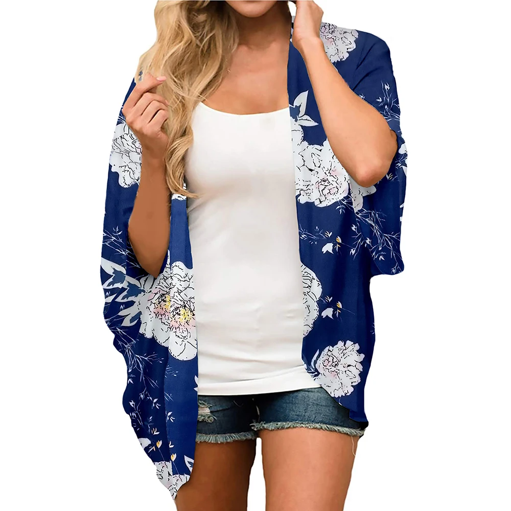 Women'S Chiffon Cardigan Tops Summer Casual Kimono Shirts With Floral Pattern Shirt Sleeve Front Split Loose Fit Blouses Coat
Women'S Chiffon Cardigan Tops Summer Casual Kimono Shirts With Floral Pattern Shirt Sleeve Front Split Loose Fit Blouses Coat