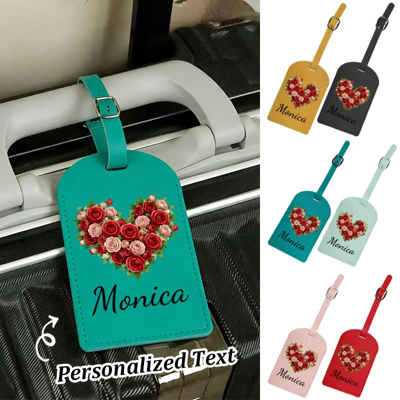1pc Personalized Rose Heart Luggage Tag Suitable for Suitcases, Backpacks & Duffels - Custom Name/Initials/Contact Info
1pc Personalized Rose Heart Luggage Tag Suitable for Suitcases, Backpacks & Duffels - Custom Name/Initials/Contact Info