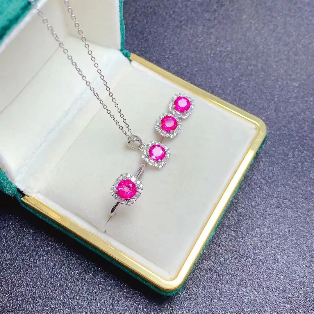 KJJEAXCMY Boutique Jewelry Women's Jewelry Set 925 Pure Silver Natural Pink Topaz Ring Necklace Pendant Earrings Wedding Party
KJJEAXCMY Boutique Jewelry Women's Jewelry Set 925 Pure Silver Natural Pink Topaz Ring Necklace Pendant Earrings Wedding Party