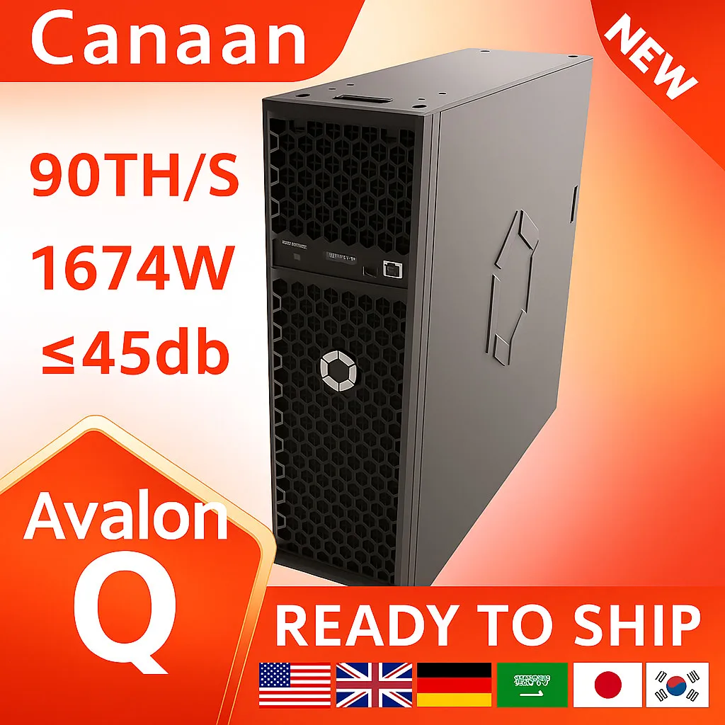 JDD BUY 3 GET 2 FREE Canaan Avalon Q 90TH/s 1674W Quiet Bitcoin Miner for ECO Home Use IN STOCK! ROI
JDD BUY 3 GET 2 FREE Canaan Avalon Q 90TH/s 1674W Quiet Bitcoin Miner for ECO Home Use IN STOCK! ROI
