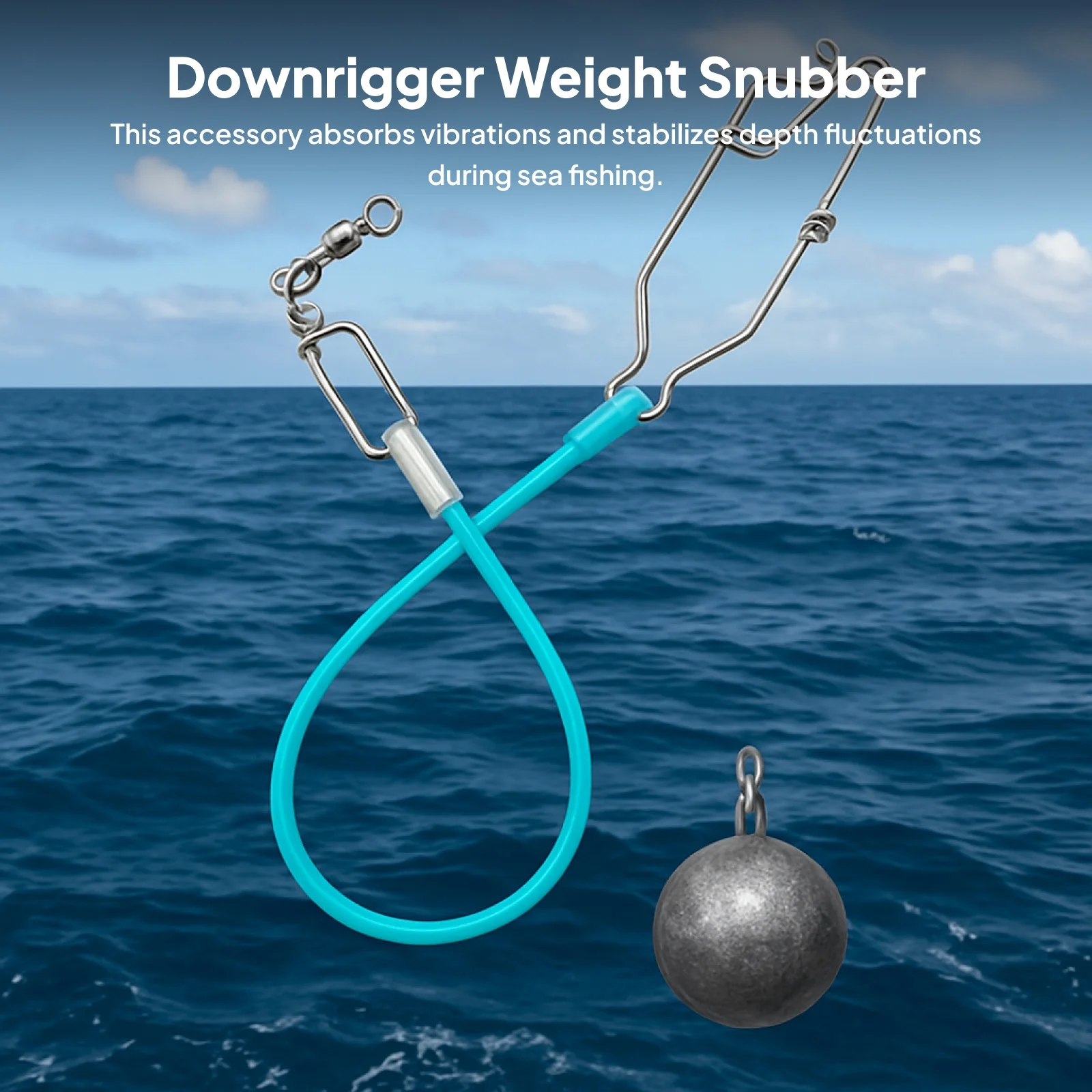 Downrigger Weight Snubber Рыболовные принадлежности Сверхмощная нержавеющая сталь Прочный Портативный Простой в использовании аксессуары для морской рыбалки
Downrigger Weight Snubber Рыболовные принадлежности Сверхмощная нержавеющая сталь Прочный Портативный Простой в использовании аксессуары для морской рыбалки