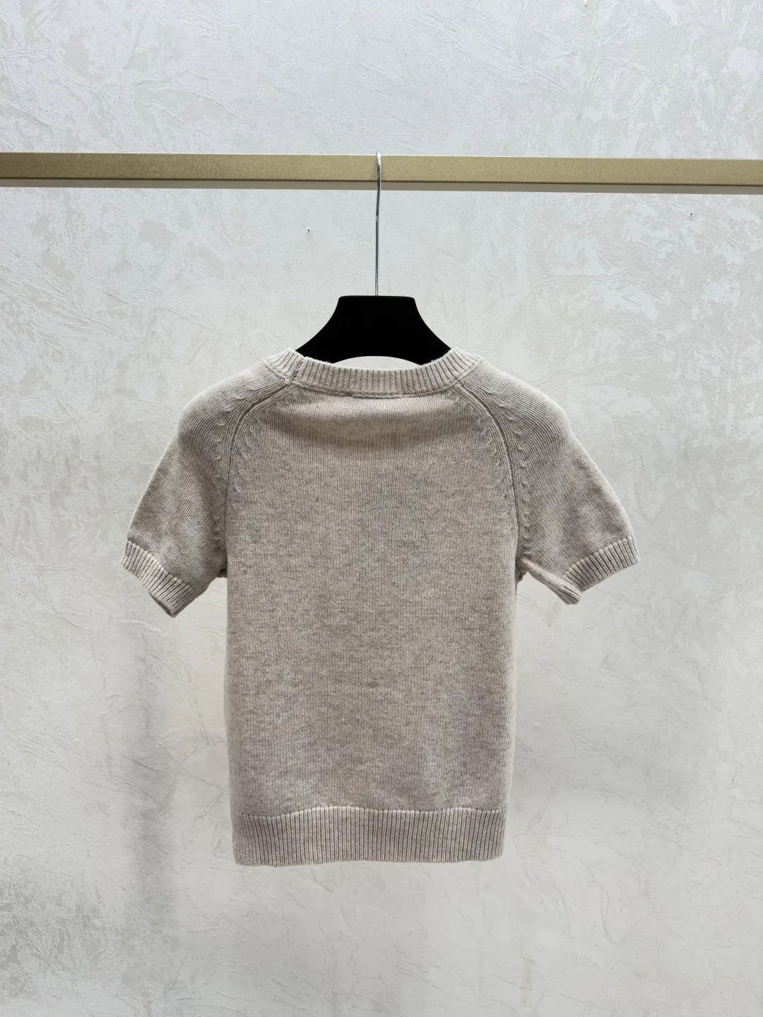 25 Early Spring New Round Neck Knitted Top for Women's Trendy Slimming High End Short Sleeve Top
25 Early Spring New Round Neck Knitted Top for Women's Trendy Slimming High End Short Sleeve Top