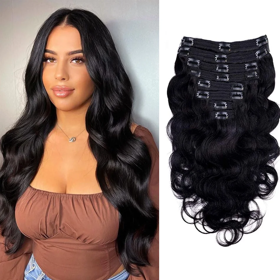Body Wave Clip in Hair Extensions Real Human Hair Clip ins 100% Brazilian Hair Seamless Clip in Hair For Women 120 Gram
Body Wave Clip in Hair Extensions Real Human Hair Clip ins 100% Brazilian Hair Seamless Clip in Hair For Women 120 Gram