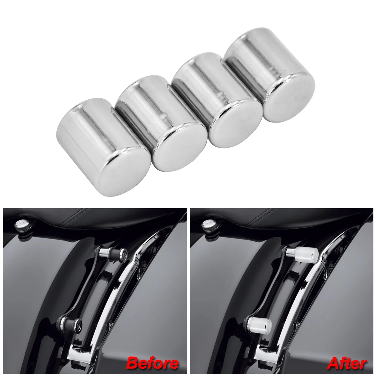 Motorcycle 4pcs Docking Hardware Point Cover Chrome For Harley Touring Electra Street Glide Road King Dyna Softail Sportster XL
Motorcycle 4pcs Docking Hardware Point Cover Chrome For Harley Touring Electra Street Glide Road King Dyna Softail Sportster XL