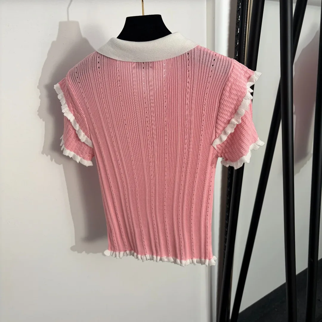 2026 New Fashion Spring Vintage Color Block Slimming O-Neck Striped Half Sleeve for Women High Quality
2026 New Fashion Spring Vintage Color Block Slimming O-Neck Striped Half Sleeve for Women High Quality