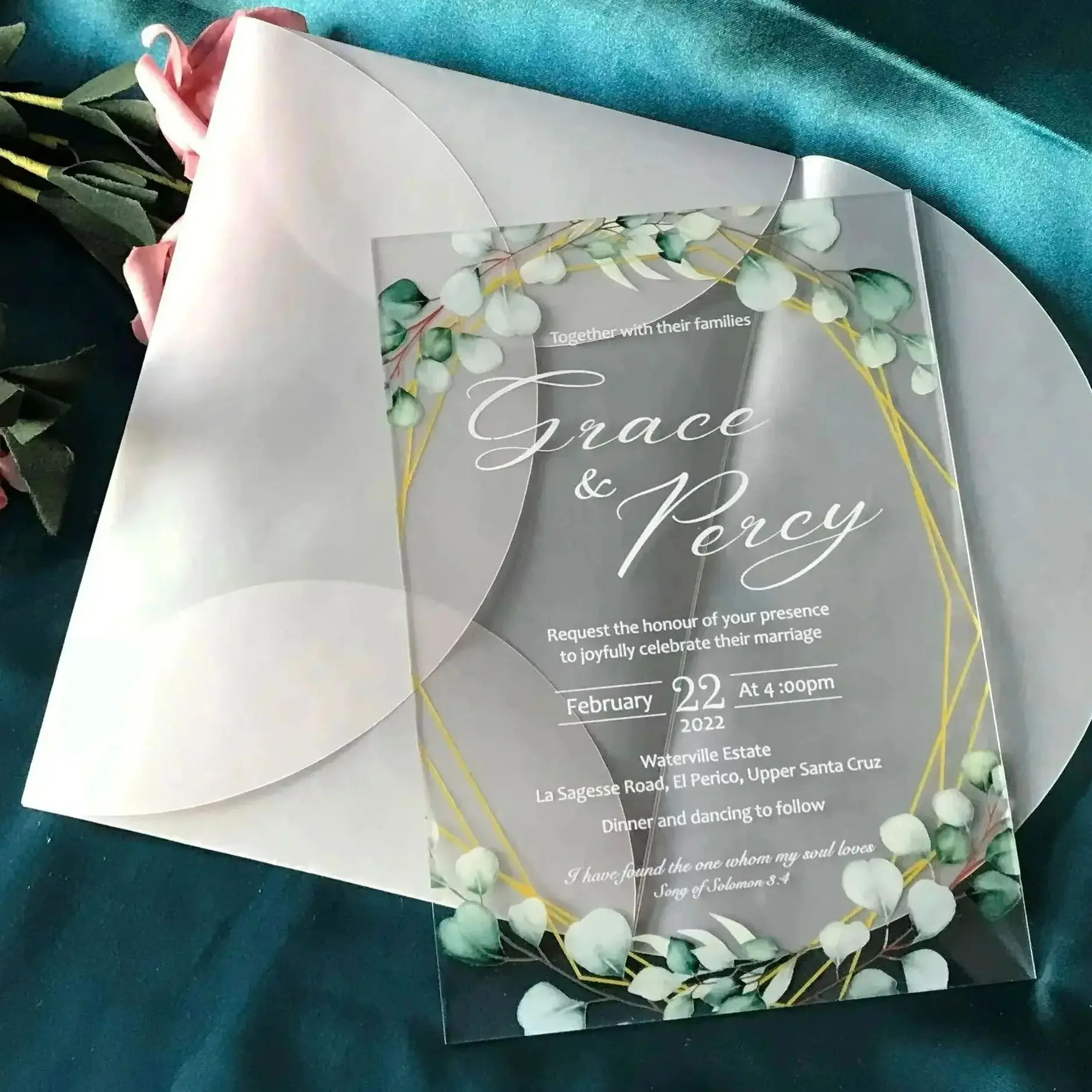 10pcs Custom Acrylic Wedding Invitation, Transparent, Personalized, Quinceanera Invitation for Party Gift Decoration
10pcs Custom Acrylic Wedding Invitation, Transparent, Personalized, Quinceanera Invitation for Party Gift Decoration