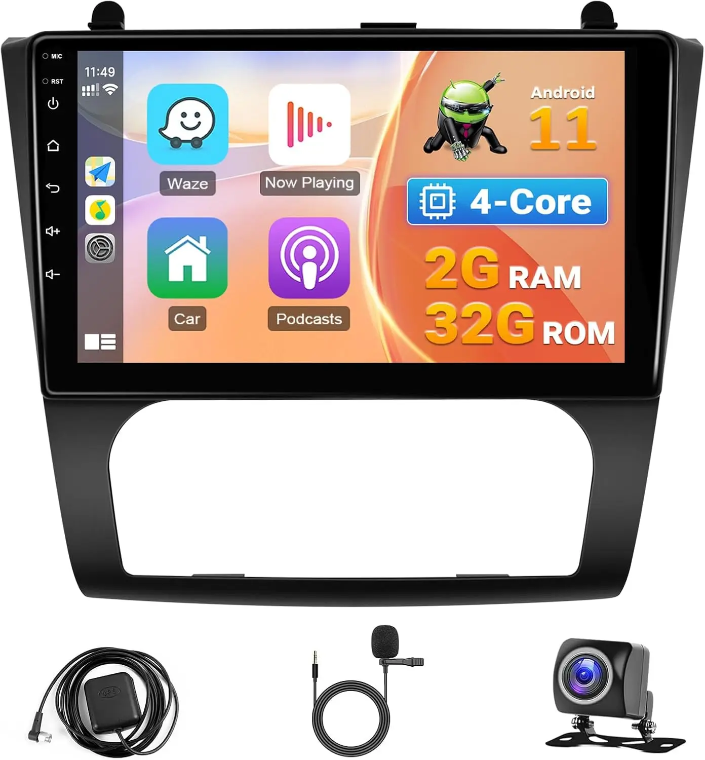 9" Touchscreen Head Unit Radio for GPS, Bluetooth, WiFi, FM, Backup Camera -Auto A/C-for Nissan Altima 2008 2009 2010 2011 2012
9" Touchscreen Head Unit Radio for GPS, Bluetooth, WiFi, FM, Backup Camera -Auto A/C-for Nissan Altima 2008 2009 2010 2011 2012