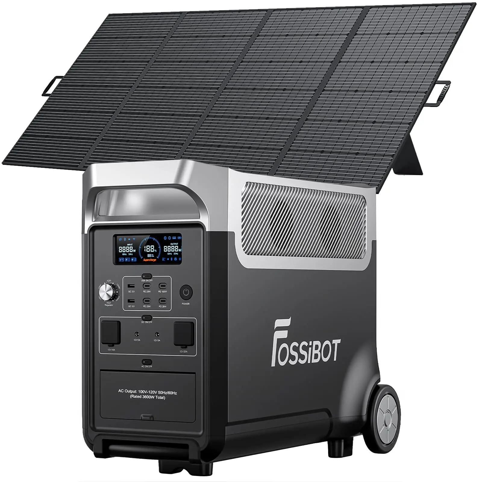 TOP SALES FOSSiBOT F3600 Pro 3840Wh/3600W Portable Power Station & Solar Generator with LiFePO4 Battery, 2H
TOP SALES FOSSiBOT F3600 Pro 3840Wh/3600W Portable Power Station & Solar Generator with LiFePO4 Battery, 2H