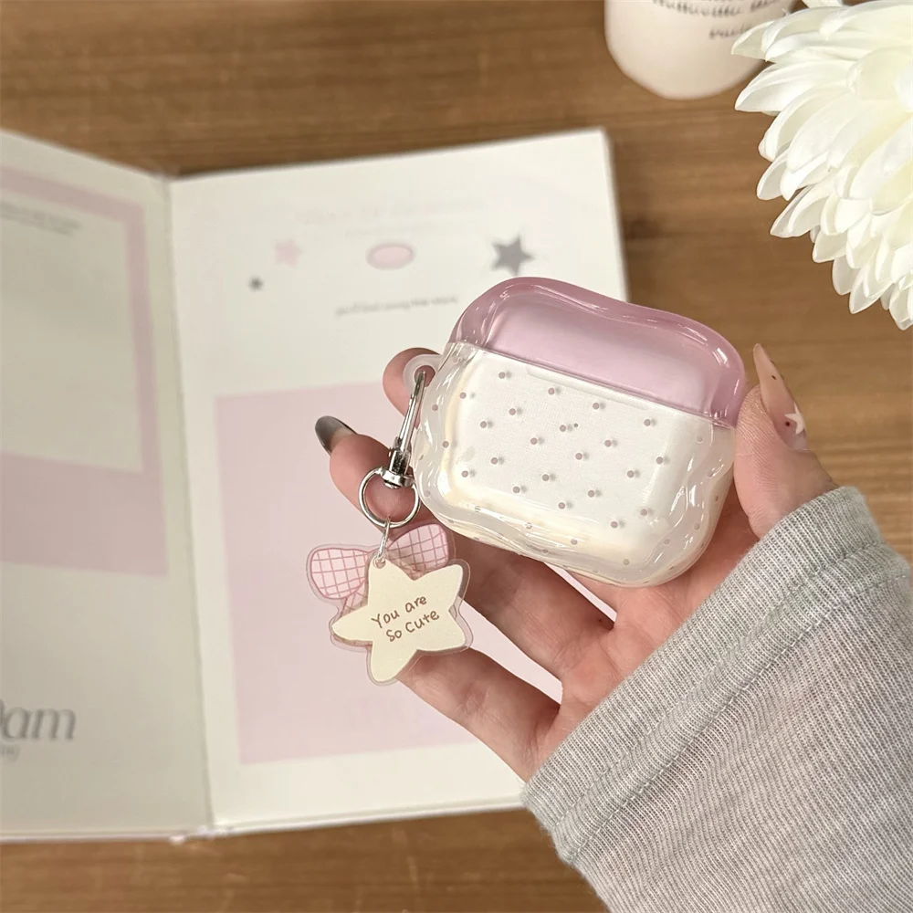 Ins Polka Fot Cute Earphone Case Shockproof Cover for Apple Airpods 4 3 2 Airpods Pro2 Pro3 Headphone Case with Bow FlowerCharm
Ins Polka Fot Cute Earphone Case Shockproof Cover for Apple Airpods 4 3 2 Airpods Pro2 Pro3 Headphone Case with Bow FlowerCharm