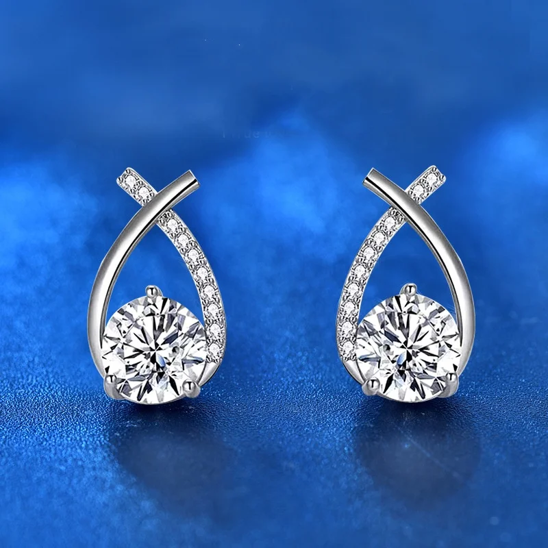 KNRIQUEN Moissanite Earrings D Color 925 Sterling Silver 18K White Gold Plated Diamond Test Passed Jewelry Gift for Women
KNRIQUEN Moissanite Earrings D Color 925 Sterling Silver 18K White Gold Plated Diamond Test Passed Jewelry Gift for Women