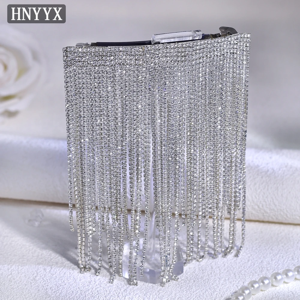 1 PCS Rhinestone Tassel Hair Clip Fashion Shiny Spring Clips Crystal Hair Pins for Women Wedding Party Hair Accessories A60
1 PCS Rhinestone Tassel Hair Clip Fashion Shiny Spring Clips Crystal Hair Pins for Women Wedding Party Hair Accessories A60