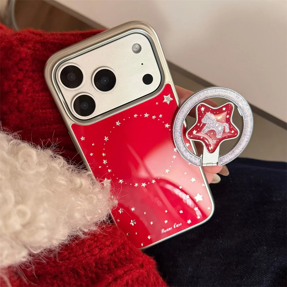 Glitter Star Magnetic Phone Case for iPhone 17 Pro 15 14 13 12 11 16plus 16 Pro Max Fundas With Magsafe Love Pony Stand Cases
Glitter Star Magnetic Phone Case for iPhone 17 Pro 15 14 13 12 11 16plus 16 Pro Max Fundas With Magsafe Love Pony Stand Cases
