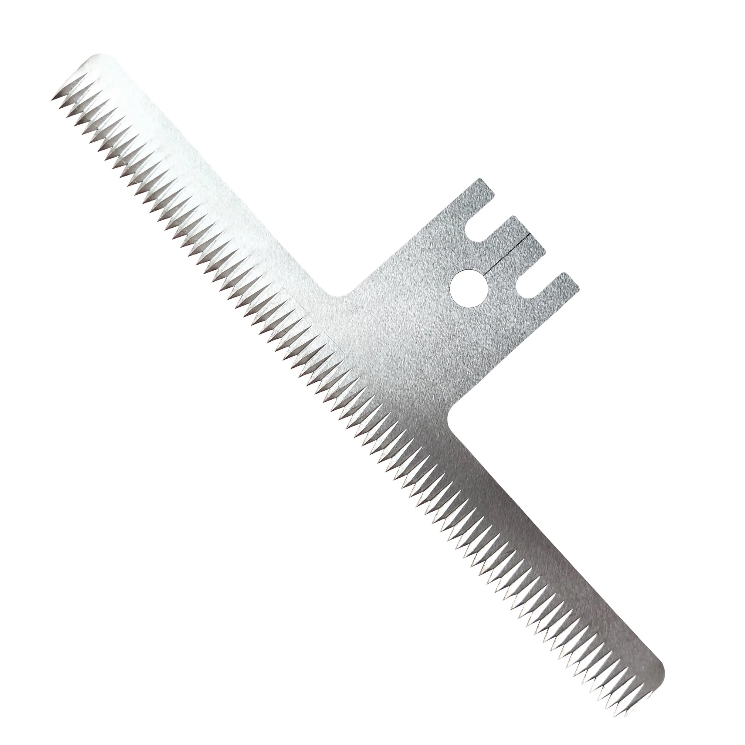 T-type packaging machine tooth blade plastic packaging cutting knife serrated blade Plastic film slitting blade/packaging
T-type packaging machine tooth blade plastic packaging cutting knife serrated blade Plastic film slitting blade/packaging