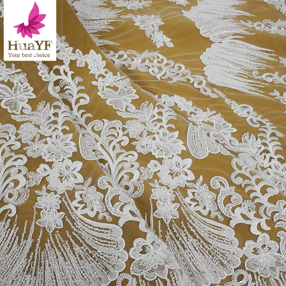 Hot-selling French Bridal Net Embroidered Lace With Sequins For Women Evening Party Dress HY2096-2
Hot-selling French Bridal Net Embroidered Lace With Sequins For Women Evening Party Dress HY2096-2