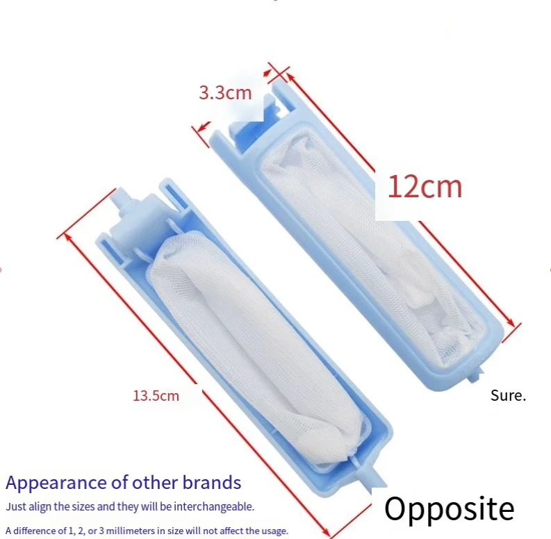 3.3*13.5cm Universal Washer Lint Filter Mesh Pouch, Laundry Cleaning Hair Catcher Bag, Washing Machine Parts
3.3*13.5cm Universal Washer Lint Filter Mesh Pouch, Laundry Cleaning Hair Catcher Bag, Washing Machine Parts