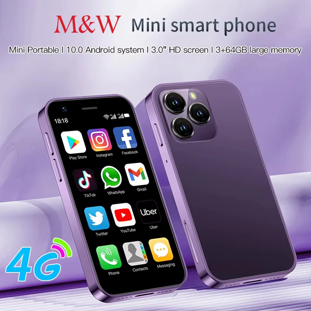 M&W Mini Phone screen protector, 2.6 Inch Mini Backup Phone Lightweight 5MP Student Phone Unlocked Quad Core Android Phone
M&W Mini Phone screen protector, 2.6 Inch Mini Backup Phone Lightweight 5MP Student Phone Unlocked Quad Core Android Phone