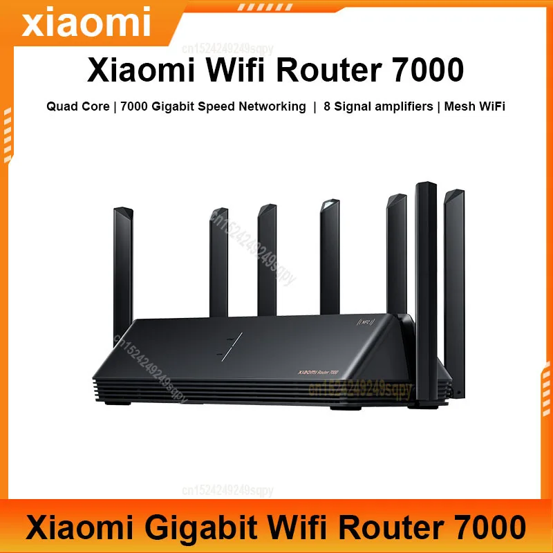 Xiaomi wifi Router 7000 Gigabit WiFi Repeater 160MHz Tri-Band Mesh WiFi 8 Signal Amplifier 5G wifi extender signal Booster NFC
Xiaomi wifi Router 7000 Gigabit WiFi Repeater 160MHz Tri-Band Mesh WiFi 8 Signal Amplifier 5G wifi extender signal Booster NFC