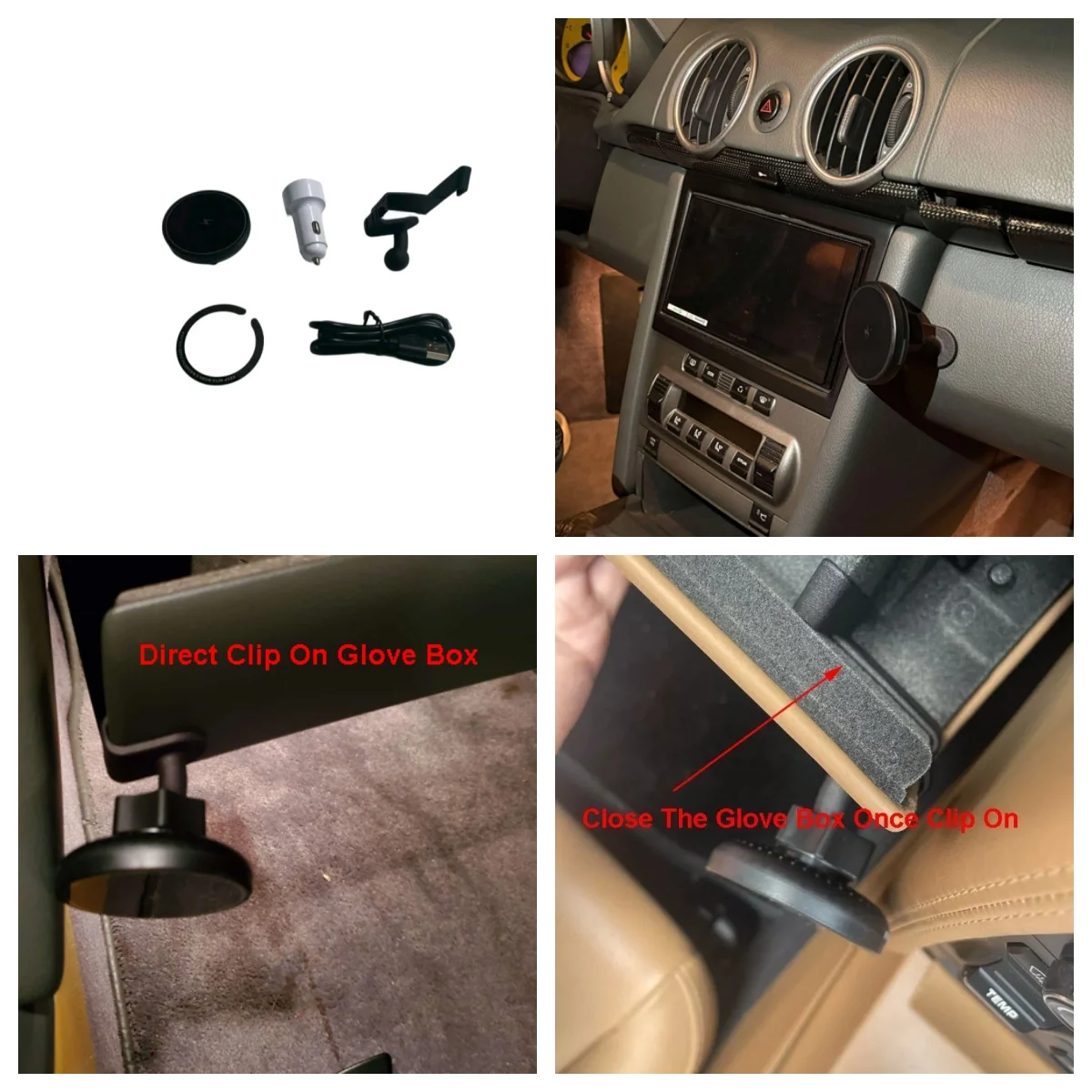 Набор держателей для телефона Mag Safe Glove Box для Porsche 997 911, модель автомобиля с левым рулем и левым рулем, совместимый с без провода
Набор держателей для телефона Mag Safe Glove Box для Porsche 997 911, модель автомобиля с левым рулем и левым рулем, совместимый с без провода