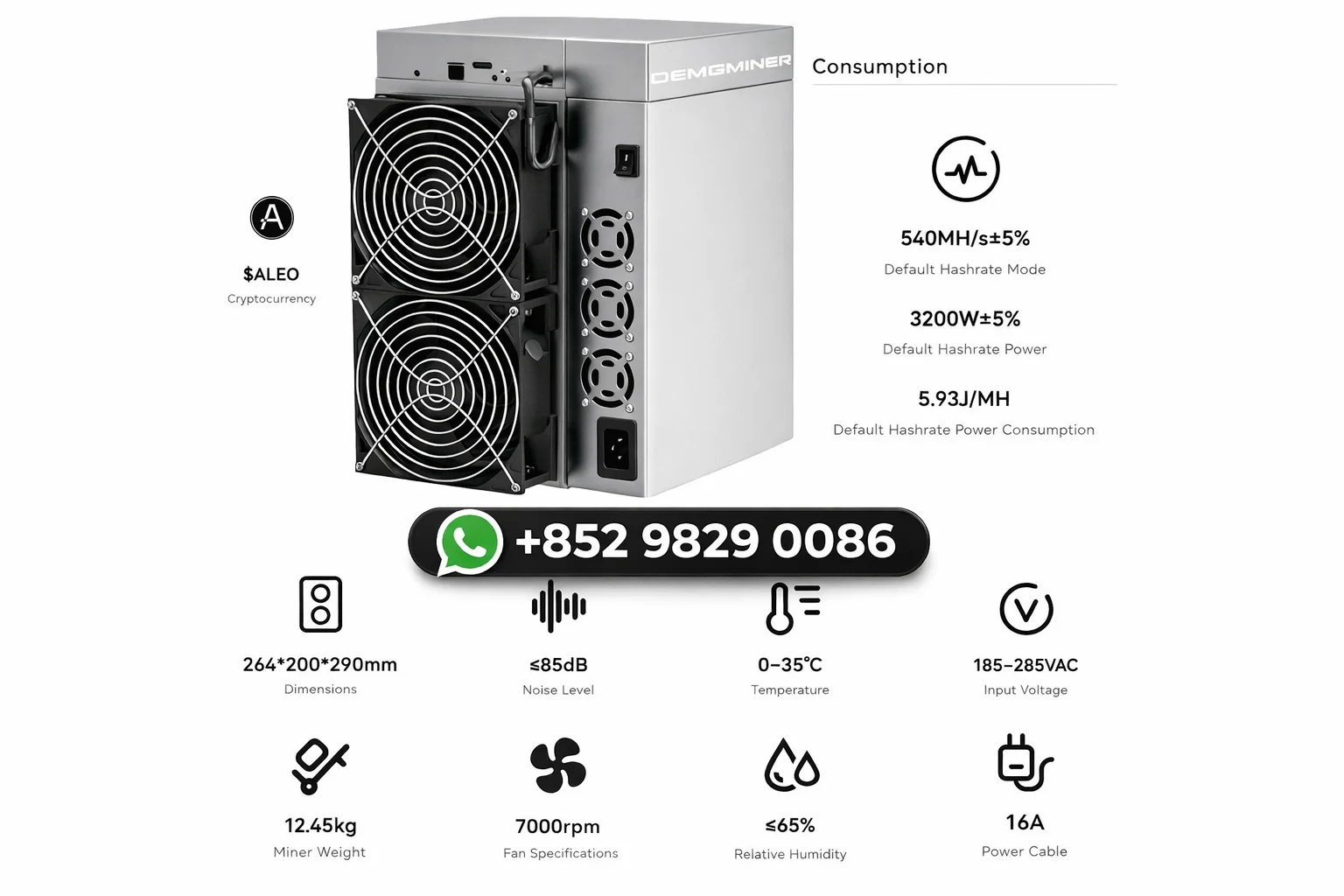 Special offer _ buy 2 get 1 free Goldshell AE Max II Aleo zkSNARK ASIC Miner 540Mh/s 3200W Advanced Cryptocurrency Mining Hardwa
Special offer _ buy 2 get 1 free Goldshell AE Max II Aleo zkSNARK ASIC Miner 540Mh/s 3200W Advanced Cryptocurrency Mining Hardwa