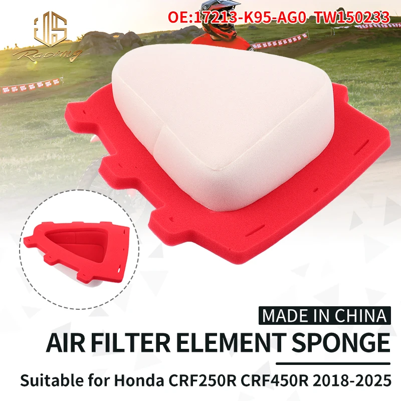 JSRAOIMG Motorcycle Dual Layer Foam Air Filter For Honda CRF250R CRF450R CRF250RX CRF450RX 2018 2019 2020 2021 2022 2023 - 2025
JSRAOIMG Motorcycle Dual Layer Foam Air Filter For Honda CRF250R CRF450R CRF250RX CRF450RX 2018 2019 2020 2021 2022 2023 - 2025