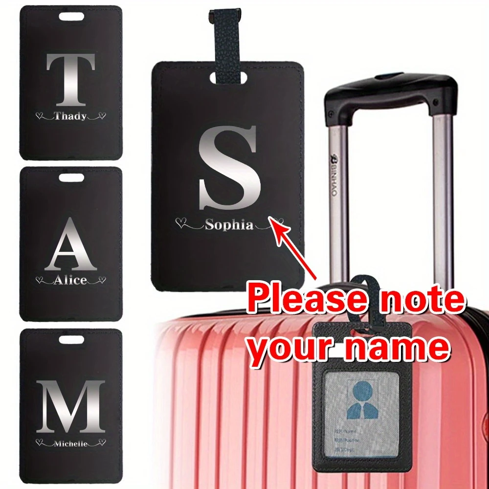 Personalized Custom Luggage Tag - Ultra-Lightweight Portable Name Tag with "Sophia" Design, Black with White Lettering
Personalized Custom Luggage Tag - Ultra-Lightweight Portable Name Tag with "Sophia" Design, Black with White Lettering