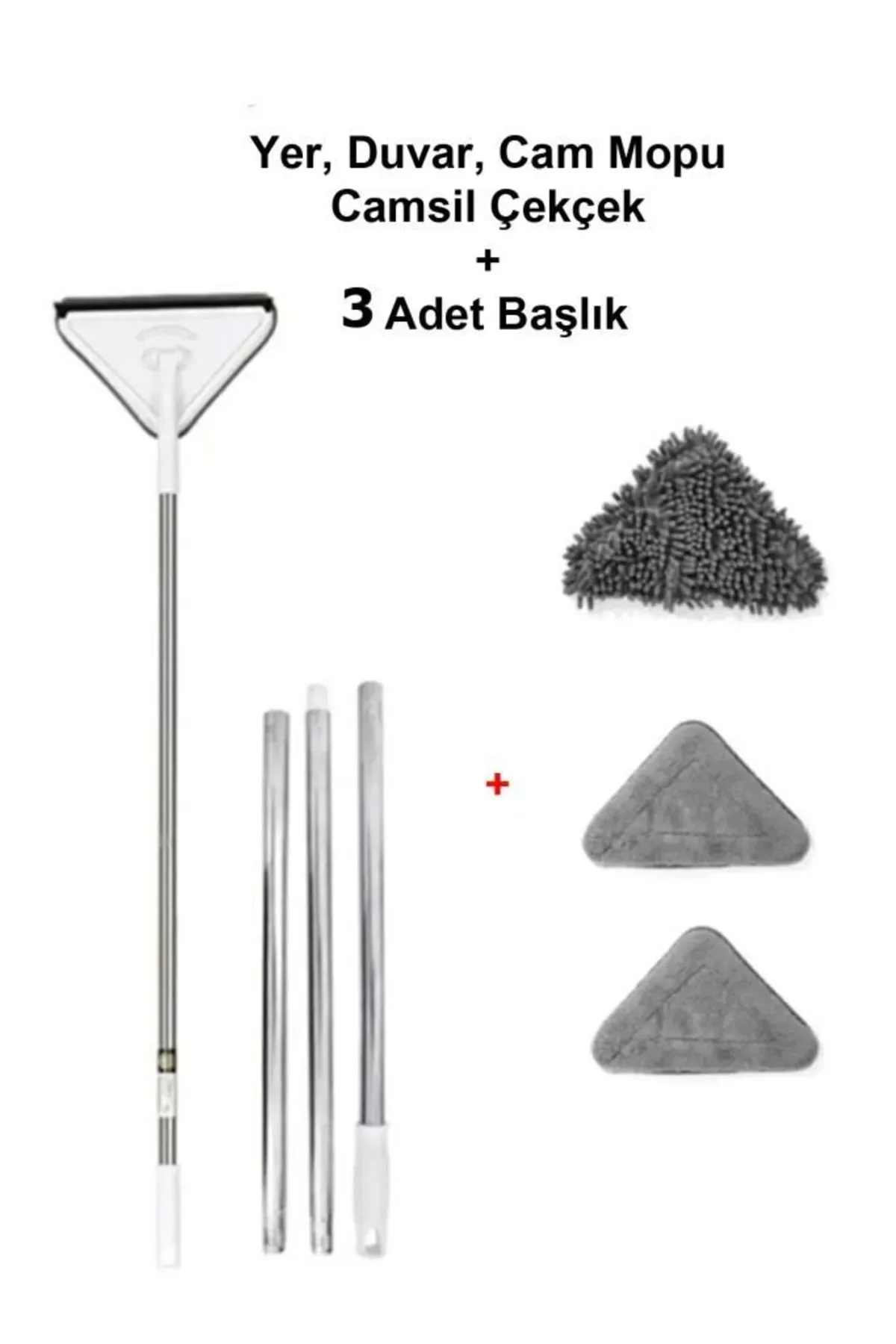 Triangle Glass Wipe Squeegee, Wall, Floor Cleaning Set 3 Pcs. Microfiber Cloths
Triangle Glass Wipe Squeegee, Wall, Floor Cleaning Set 3 Pcs. Microfiber Cloths
