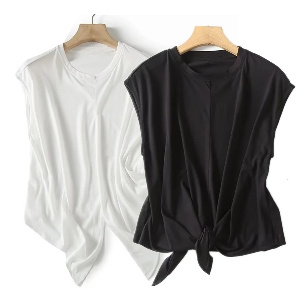 Withered 2024 Fashion Simple Round Neck Cotton Summer T-Shirt Women Casual Tank Tops
Withered 2024 Fashion Simple Round Neck Cotton Summer T-Shirt Women Casual Tank Tops