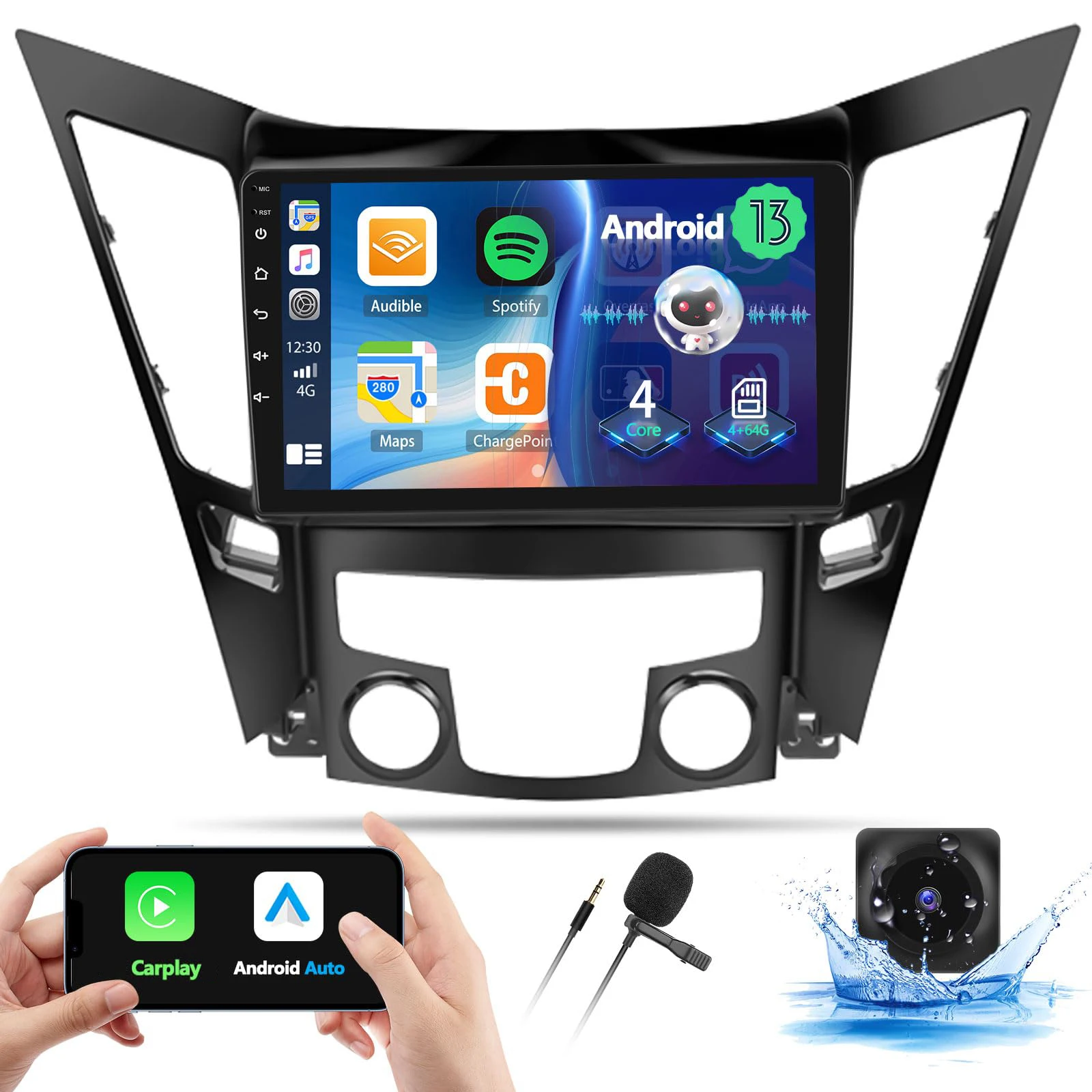 4G+64G Android Car Stereo for【Hyundai Sonata 2010-2015】with Carplay Android Auto 9 inch Touchscreen Bluetooth 5.4 FM/RDS WIFI
4G+64G Android Car Stereo for【Hyundai Sonata 2010-2015】with Carplay Android Auto 9 inch Touchscreen Bluetooth 5.4 FM/RDS WIFI
