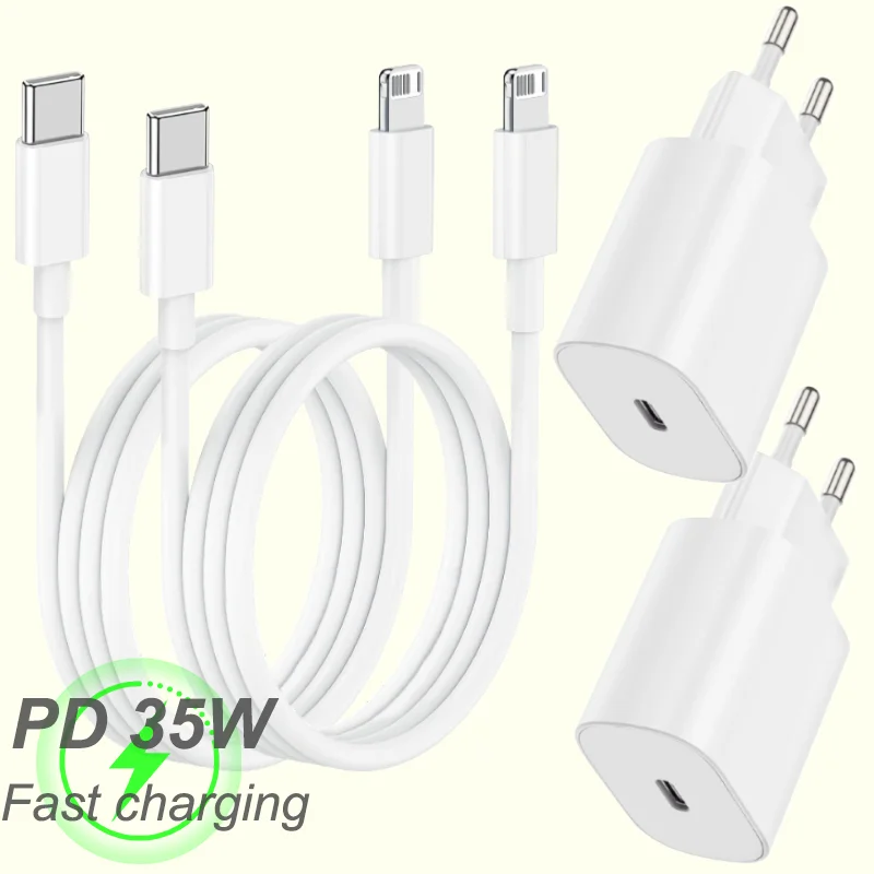 PD 35W USB C Charger Fast Charger Type C Cable Mobile Phone Charger Wall Adapter For iPhone 15 16 Pro Max Xiaomi Samsung Huawei
PD 35W USB C Charger Fast Charger Type C Cable Mobile Phone Charger Wall Adapter For iPhone 15 16 Pro Max Xiaomi Samsung Huawei