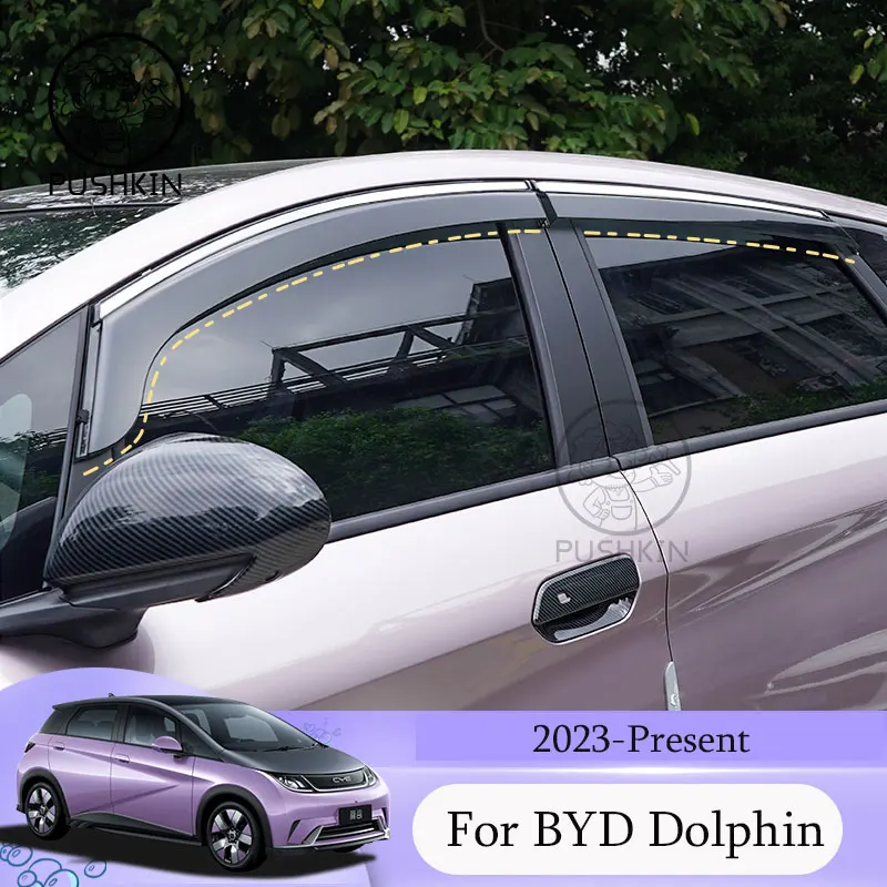 4X for BYD Dolphin EA1 2022 2023 Accessories Deflectors Car Windows Visors Sun Visor Rain Eyebrow Windshield Awning Trim Parts
4X for BYD Dolphin EA1 2022 2023 Accessories Deflectors Car Windows Visors Sun Visor Rain Eyebrow Windshield Awning Trim Parts