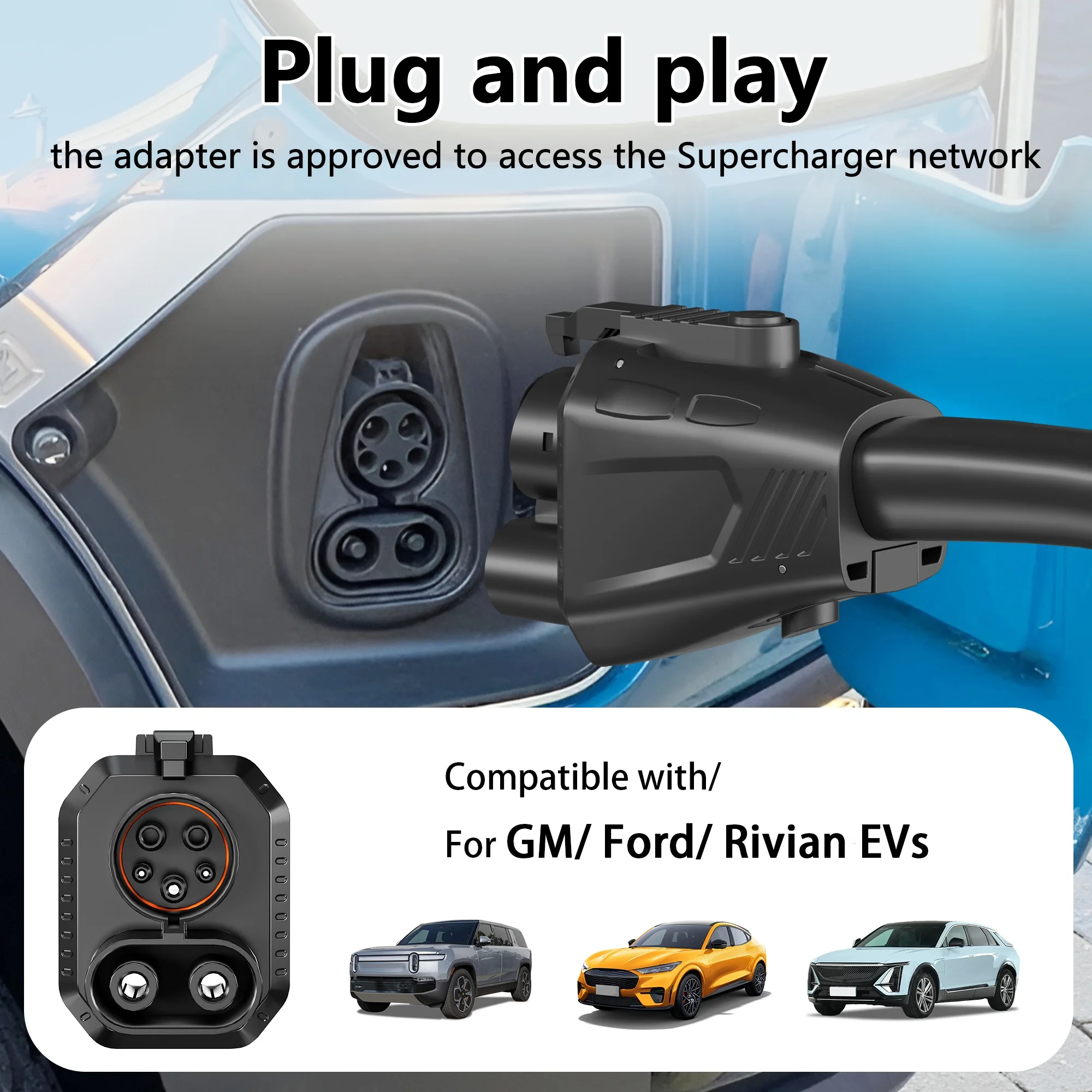 NACS to CCS1 Charging Adapter, Max 500A 1000V, Compatible with for TESLA Superchargers, Electric Vehicle Adapter Fit for Ford, Rivian, GM, for Volvo Evs, Without Battery
NACS to CCS1 Charging Adapter, Max 500A 1000V, Compatible with for TESLA Superchargers, Electric Vehicle Adapter Fit for Ford, Rivian, GM, for Volvo Evs, Without Battery