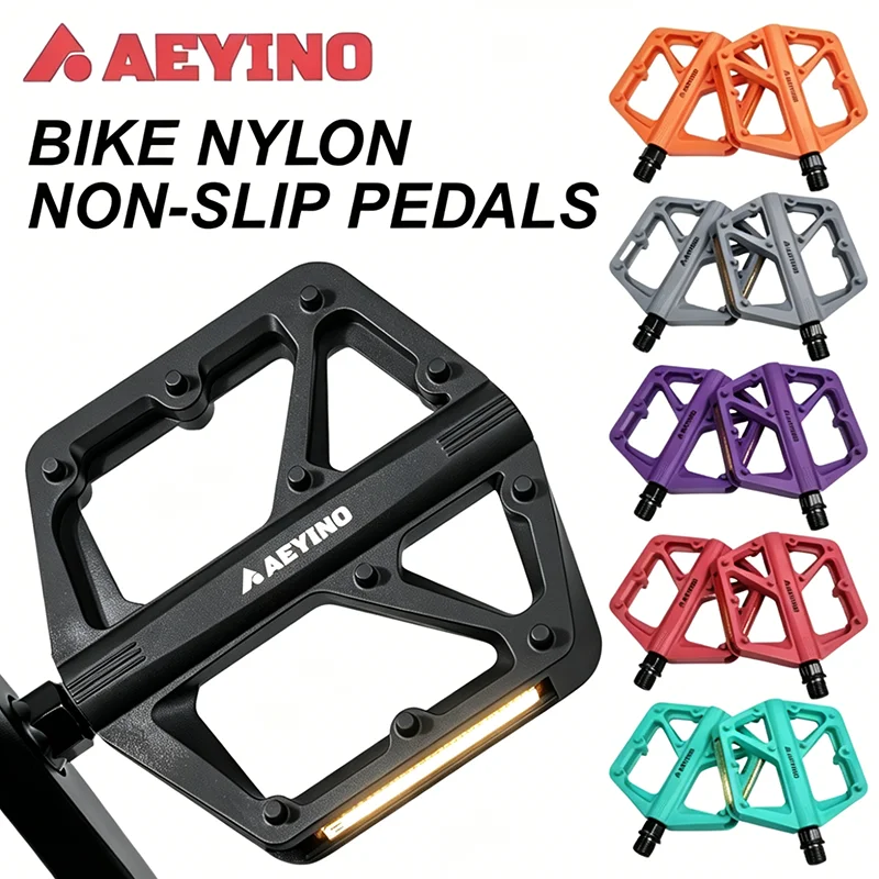 AEYINO Bicycle Pedals MTB Bike Pedal Foot Plat Nylon Anti-slip 9''16 Standard Pedals Widen Classic Pedal Reflector Bicycle Parts
AEYINO Bicycle Pedals MTB Bike Pedal Foot Plat Nylon Anti-slip 9''16 Standard Pedals Widen Classic Pedal Reflector Bicycle Parts
