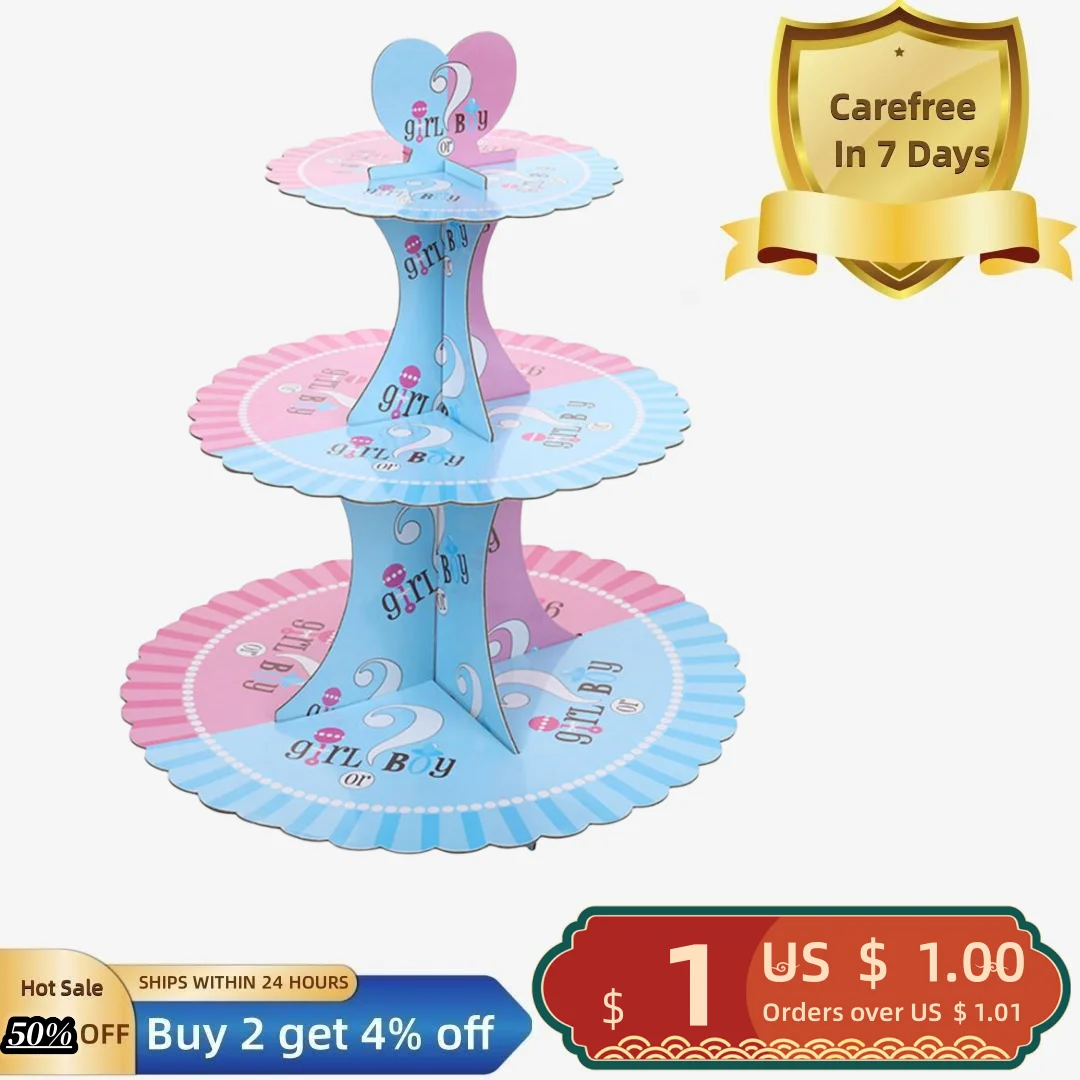 Gender Reveal Cupcake Stand 3-Tier Food Grade Reusable Simple Installation Cake Pastry Stand Holder Party Supplies
Gender Reveal Cupcake Stand 3-Tier Food Grade Reusable Simple Installation Cake Pastry Stand Holder Party Supplies
