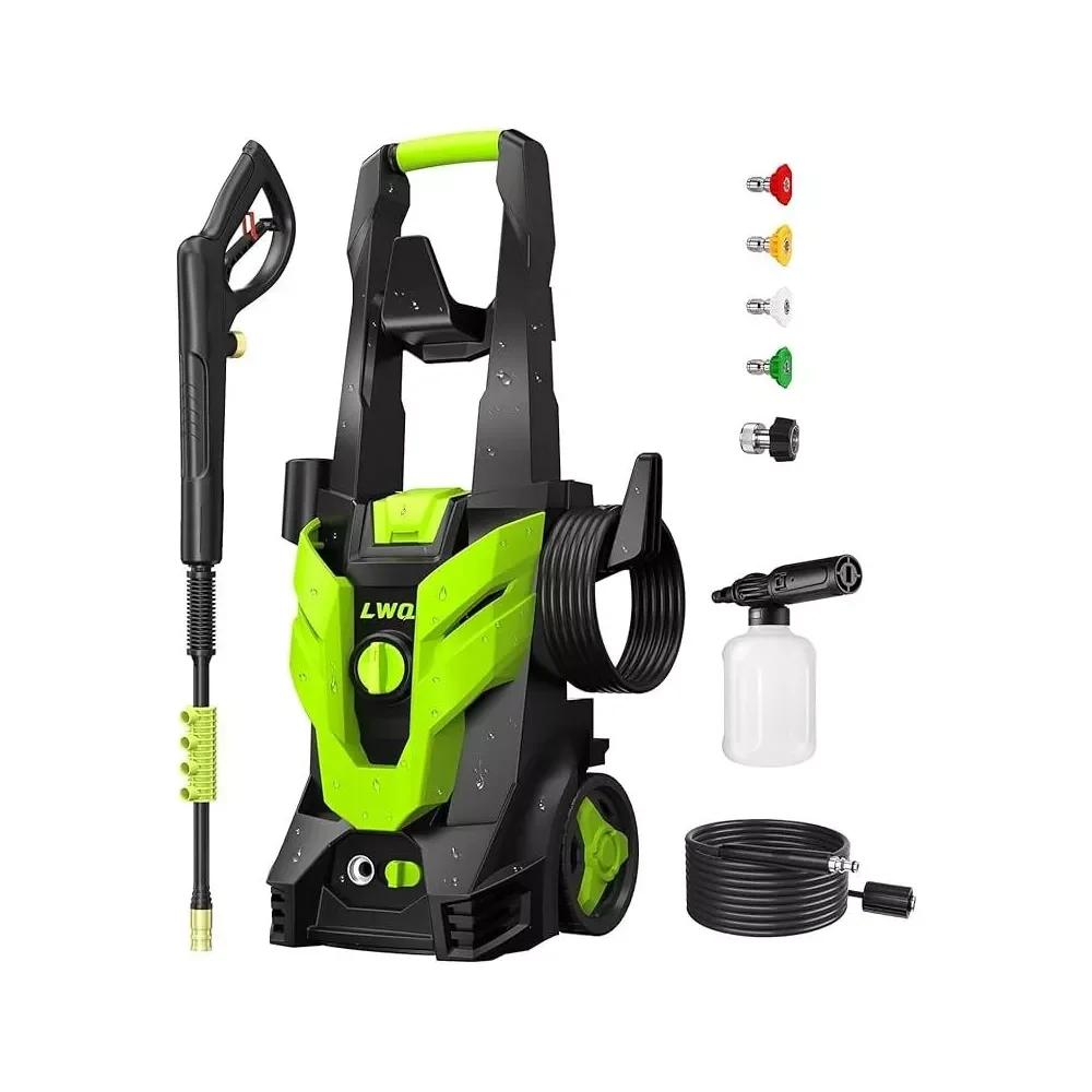 Electric Pressure Washer Super Strong Pressure Washer with Foam Cannon 4 Quick Connect Nozzles for Cars Fences Patios Home Cleani Tool
Electric Pressure Washer Super Strong Pressure Washer with Foam Cannon 4 Quick Connect Nozzles for Cars Fences Patios Home Cleani Tool