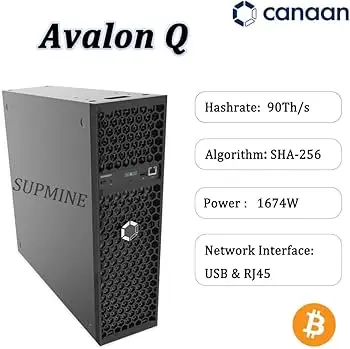 SH | Promo Sale - Low Noise Canaan Avalon Q 90 Ths Bitcoin Mining Hardware Efficient for Home Garage Setup
SH | Promo Sale - Low Noise Canaan Avalon Q 90 Ths Bitcoin Mining Hardware Efficient for Home Garage Setup