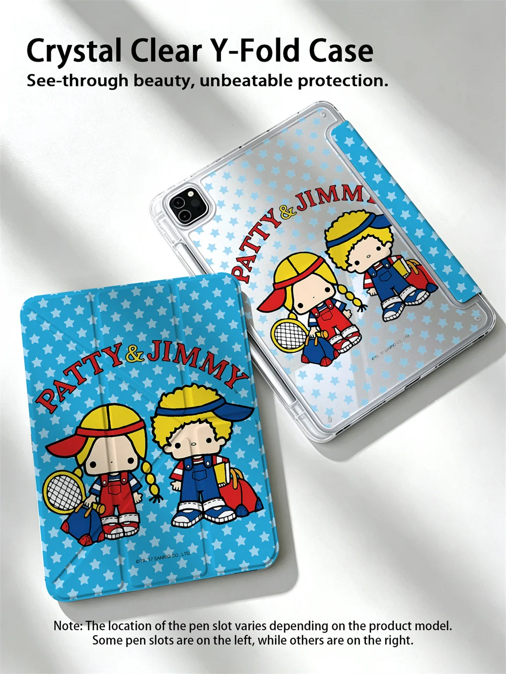 Kawaii Star Print Patty&Jimmy Y-fold Case For iPad Air6/7/8 Pro11 2020-2022 Air4/5 10 7/8/9 Air3 A16 Pen Slot Shockproof Cover
Kawaii Star Print Patty&Jimmy Y-fold Case For iPad Air6/7/8 Pro11 2020-2022 Air4/5 10 7/8/9 Air3 A16 Pen Slot Shockproof Cover