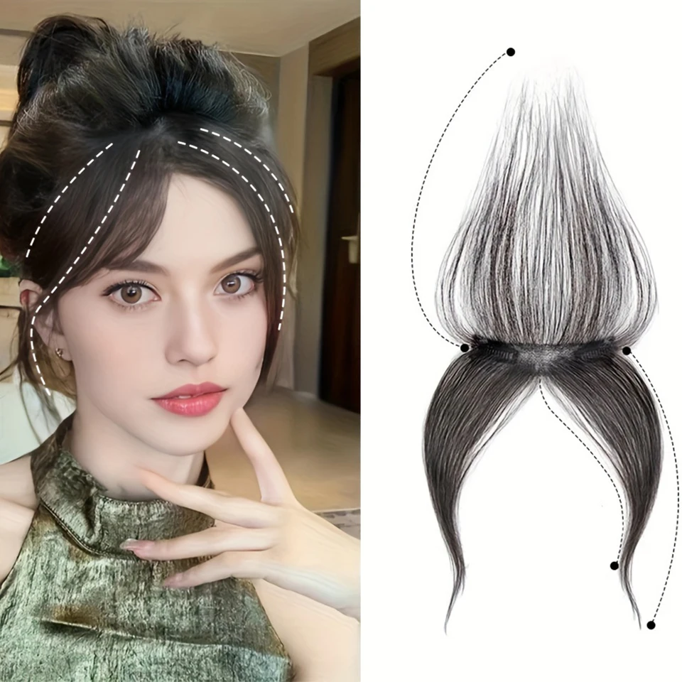 100% Human Hair Clip In Bangs Look Hair Accessories Clip In Hair Extensions Invisible Hair Bangs With Sideburns For Daily Use
100% Human Hair Clip In Bangs Look Hair Accessories Clip In Hair Extensions Invisible Hair Bangs With Sideburns For Daily Use