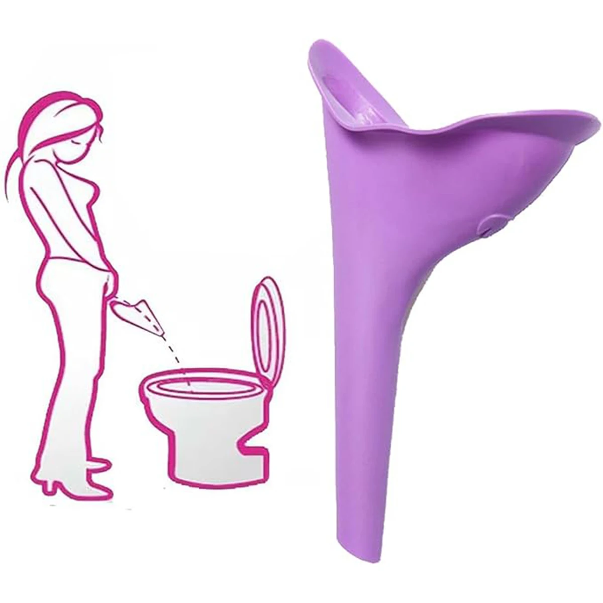 1pc Female Urination Device – Portable Silicone Funnel/Cup for Standing Urination – Reusable – Suitable for Camping, Outdoors, T
1pc Female Urination Device – Portable Silicone Funnel/Cup for Standing Urination – Reusable – Suitable for Camping, Outdoors, T