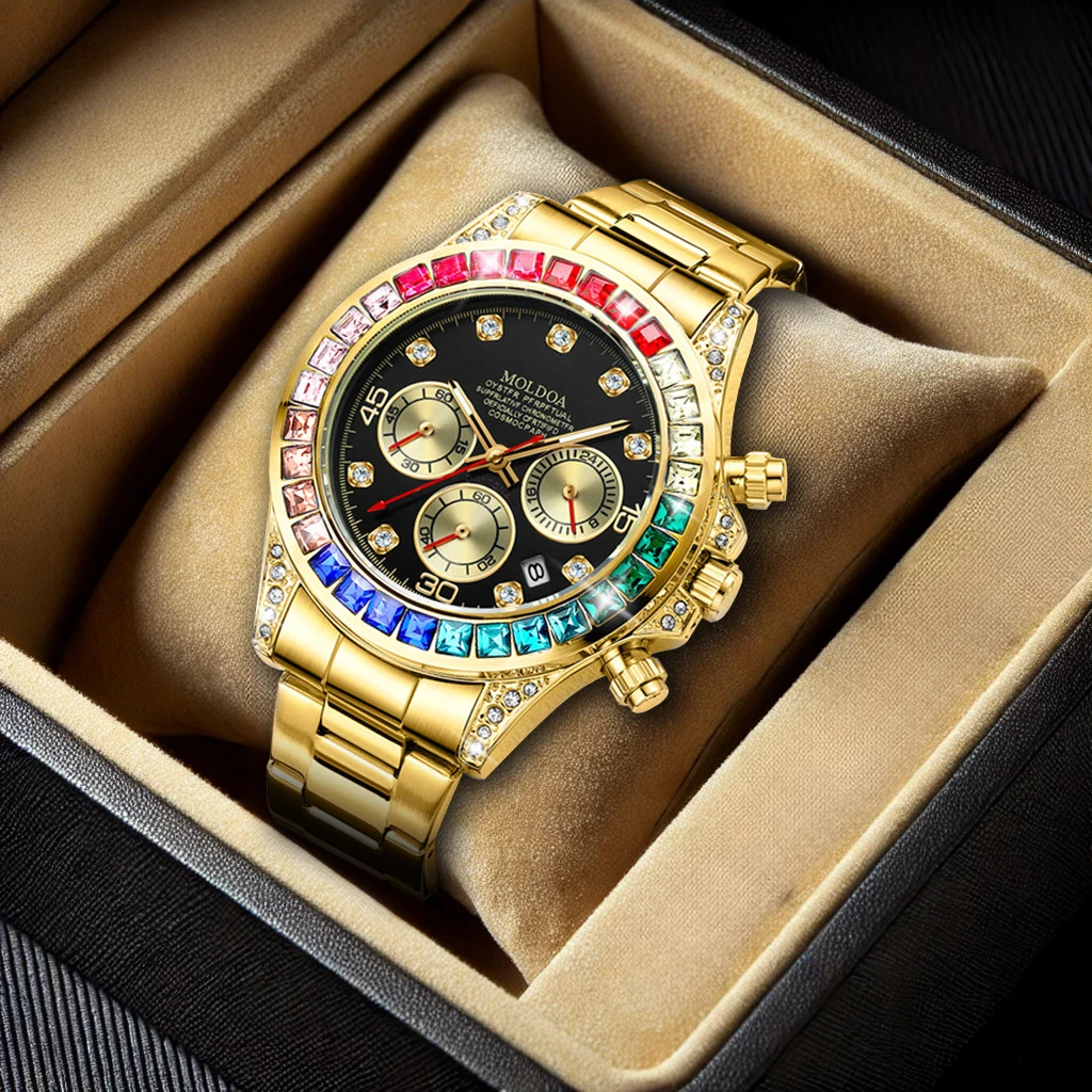 Новые мужские часы, Высококачественная модель для деловой ночи, роскошный и уникальный дизайн, модный стальной ремешок, мужские кварцевые часы
Новые мужские часы, Высококачественная модель для деловой ночи, роскошный и уникальный дизайн, модный стальной ремешок, мужские кварцевые часы