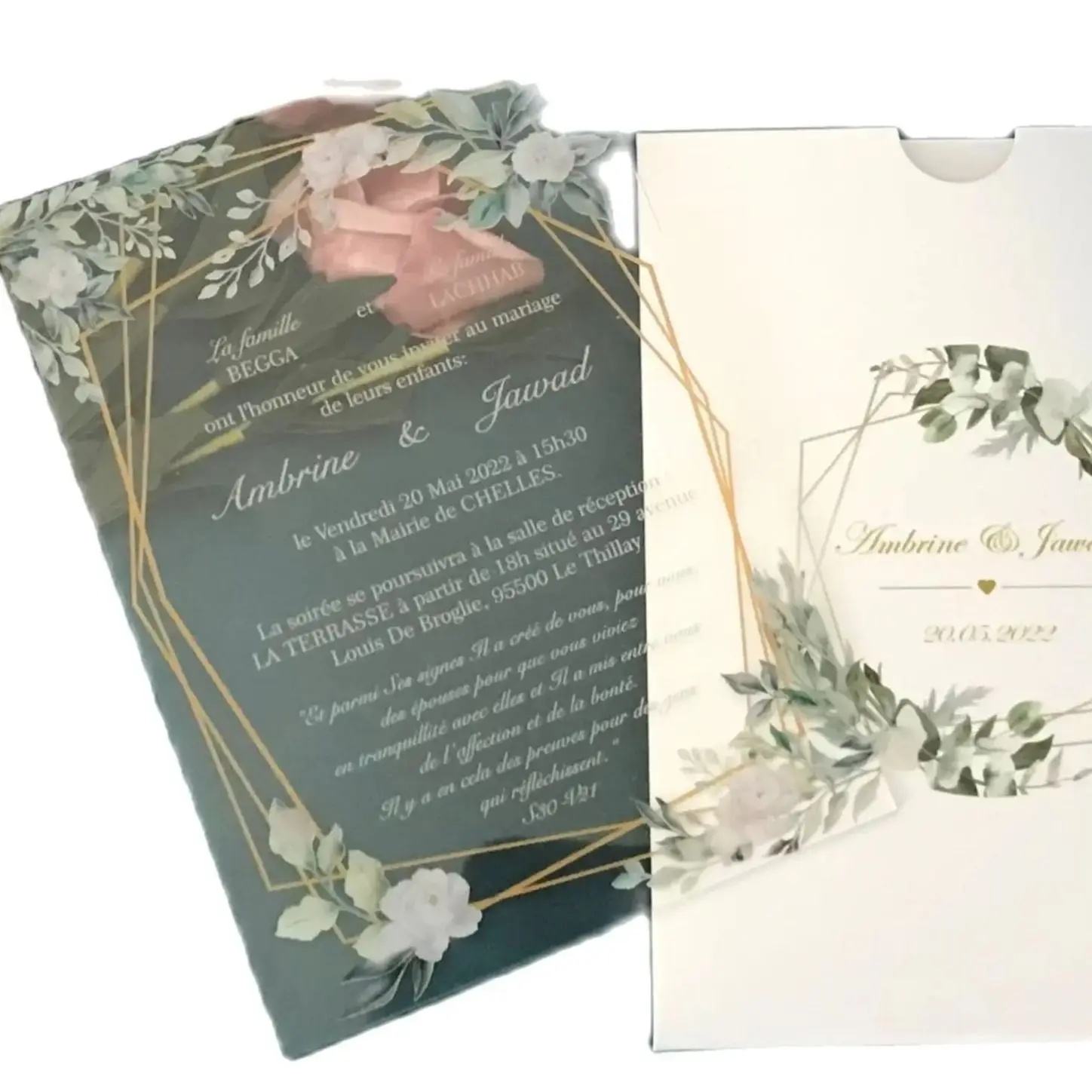 Acrylic Wedding Invitation,Custom Transparent Anniversary Invite,Baby Shower Invitation, Green Leaves' Baptism Invitation, 10PCs
Acrylic Wedding Invitation,Custom Transparent Anniversary Invite,Baby Shower Invitation, Green Leaves' Baptism Invitation, 10PCs