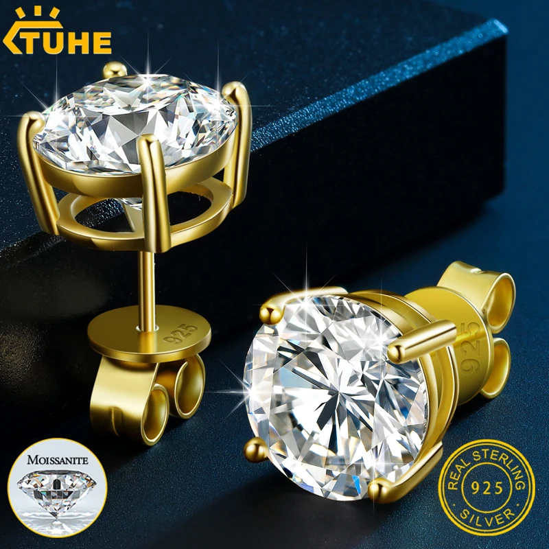 Classic Round Moissanite Earring Top Quality 100% 925 Sterling Silver For Women Men's Jewelry Fashion Earrings Engagement
Classic Round Moissanite Earring Top Quality 100% 925 Sterling Silver For Women Men's Jewelry Fashion Earrings Engagement