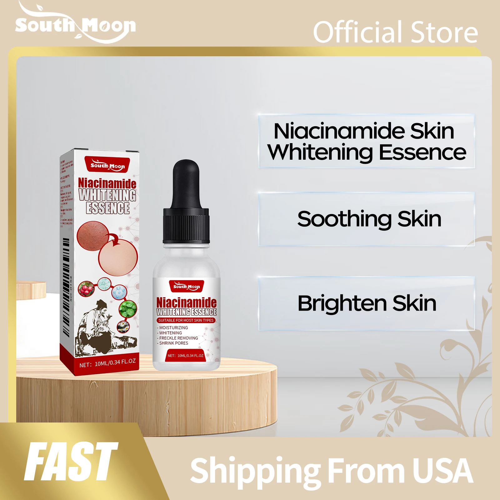 Никотинамидная эссенция для ухода за кожей: осветление, улучшение состояния кожи, устранение пятен, восстановление защитного барьера, успокоение, питание, увлажнение.
Никотинамидная эссенция для ухода за кожей: осветление, улучшение состояния кожи, устранение пятен, восстановление защитного барьера, успокоение, питание, увлажнение.