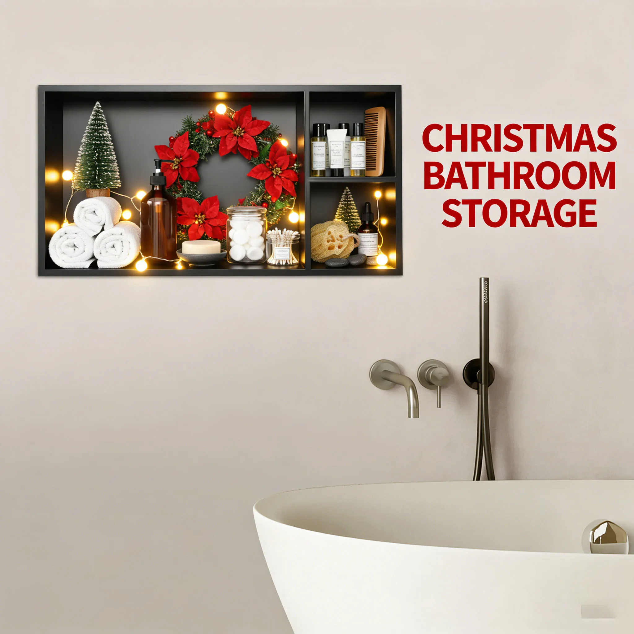 Shower Niche, 24x12 Inch Black Bathroom Storage Niche with Shelf, Waterproof Wall Recessed Shower Organizer, Planter Raised Beds
Shower Niche, 24x12 Inch Black Bathroom Storage Niche with Shelf, Waterproof Wall Recessed Shower Organizer, Planter Raised Beds