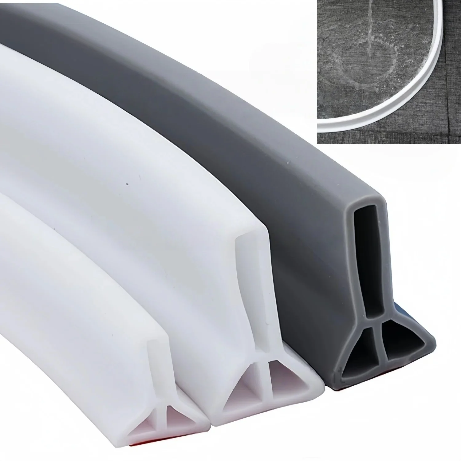 1PC Shower Water Barrier Collapsible Self Adhesive Silicone Strip Trim Splash Guard Bendable Shower Threshold Water Barrier
1PC Shower Water Barrier Collapsible Self Adhesive Silicone Strip Trim Splash Guard Bendable Shower Threshold Water Barrier