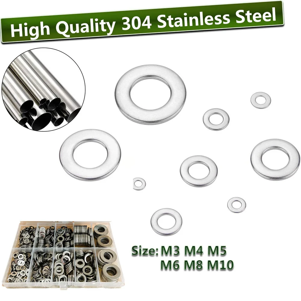 660pcs 304 Stainless Steel Flat Washers for Screws Bolts,Fender Washers Assortment Set,Stainless Steel Washers,Lock Metal Washer
660pcs 304 Stainless Steel Flat Washers for Screws Bolts,Fender Washers Assortment Set,Stainless Steel Washers,Lock Metal Washer
